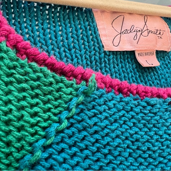 Vintage 80s Hand Knit Sweater Vest - Picture 6 of 6